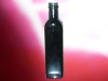 black colour glass olive oil bottle