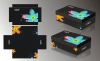 black foldable paper shoes boxes