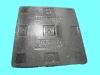 black plastic pallet