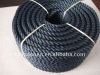 black polyester mooring line