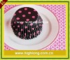 black with pink dots paper muffin cups,cupcake cases