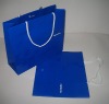 blue Paper Bag with pp handle