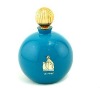 blue coating perfume bottle with cap