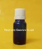 blue essential oil glass bottle with white plastic cap