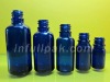 blue glass bottles