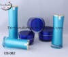 blue glass jars for personal care