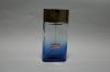 blue glass perfume bottle