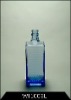 blue wine bottle