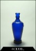 blue wine bottle