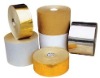 bright gold and silver self adhesive label