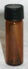 brown glass medicine bottle with screw cap