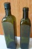 brown glass olive oil bottle