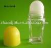 china deodorant/perfume glass roll on bottle for cosmetic package 50ml