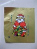 christmas aluminum foil for chocolate wrapping/gift packaging