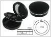 circular cosmetic powder case