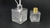 clear 80ml /200ml square elegant diffuser bottles