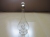 clear art work glass wine bottles