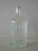 clear cooking oil  glass bottle