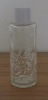 clear cylindrical glass cosmetics bottle 140ml