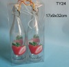 clear decal glass drinking bottle with PVC box TY24