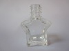 clear empty glass nail polish bottle