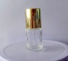 clear essential oil bottle