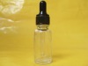 clear essential oil bottle with dropper cap