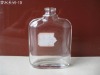 clear flat perfume glass bottle