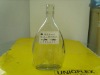 clear flint glass vodak bottle