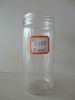 clear glass bottle