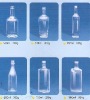 clear glass bottle