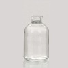 clear glass bottle