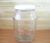 clear glass bottle, glass jar