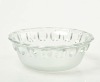 clear glass bowl