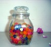 clear glass candy jar