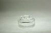 clear glass cosmetic  jar