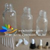 clear glass dropper bottle