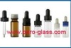 clear glass dropper / vial