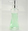 clear glass empty cosmetic body lotion bottle