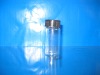 clear glass essential oil bottle