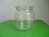 clear glass food jar