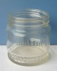 clear glass honey jar