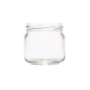 clear glass jam  jar with cap