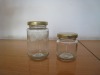 clear glass jar for food