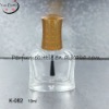 clear glass nail polish  bottle with brush