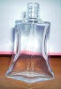 clear glass perfume bottle