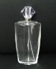 clear glass perfume bottle