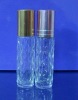 clear glass perfume bottle