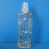 clear glass perfume bottle