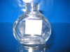 clear glass perfume bottle